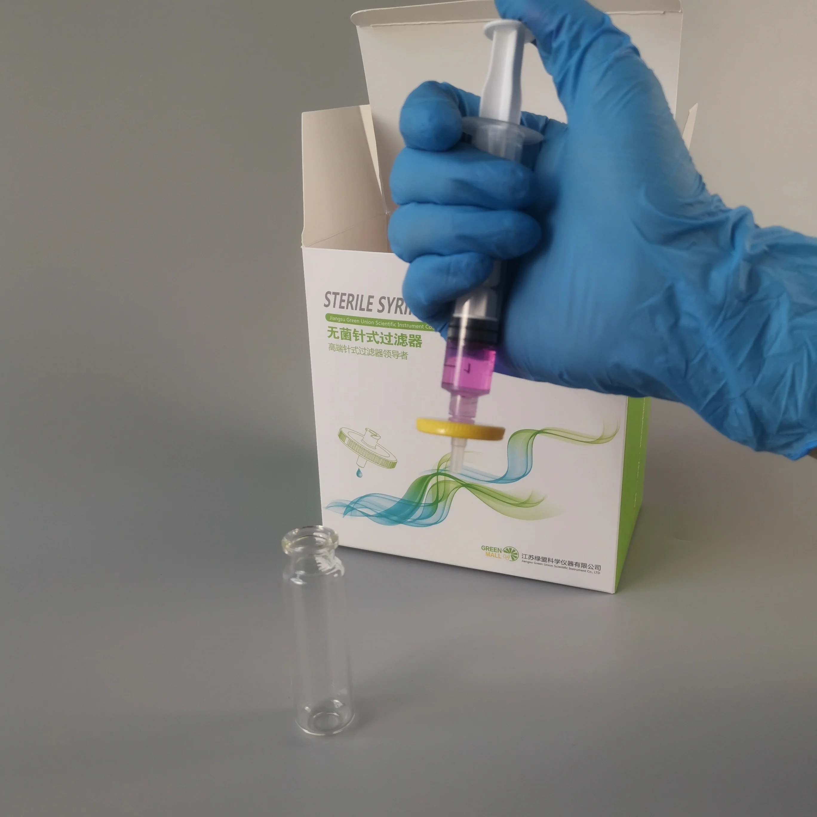 25mm MCE Mixed Cellulose Ester Acetate Membrane Disposable Sterile Syringe Driven Filter