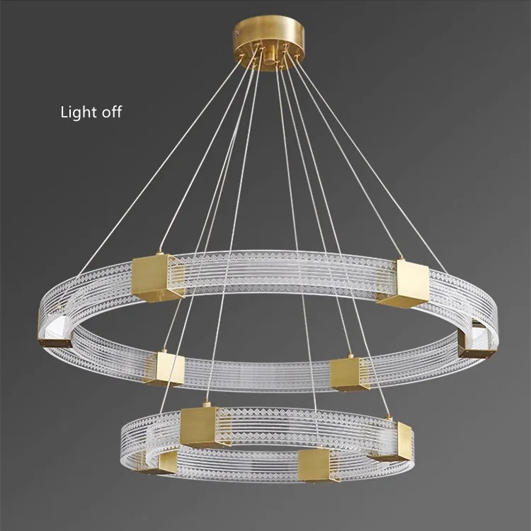 Modern Chandelier Pendant Lamp Circle Pendant Light Nordic living room acrylic chandelier light