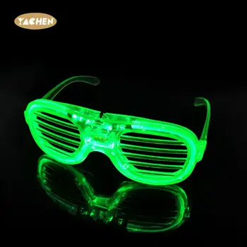 Yachen Hot Sale Led Light Up Glasses Bulk Glow In The Dark Glasses Flashing Neon Glasses Glowing Party Supplies