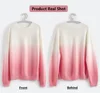 Ombre Gradient Rib Knit style