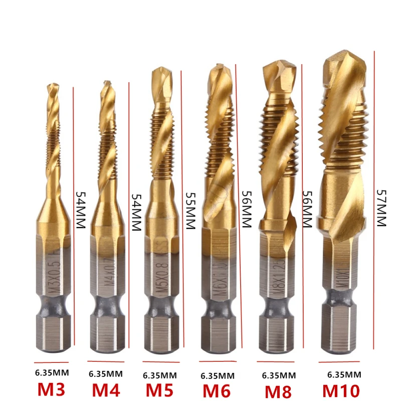 Hss Screw Thread Metric Tap Drill Bits 