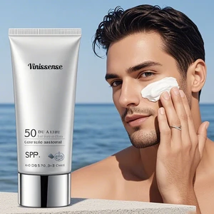 Sunscreen UV Protect Anti-aging and Wrinkles Broad Spectrum SPF50 Suitable for Sensitive Skin and 100% Mineral Sunscreen