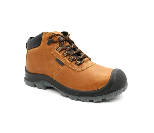 Cow Grain Leather Low Cut Style Insulated Puncture Resistant Steel Toe Men Work Safety Shoes
