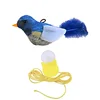 Blue screaming bird