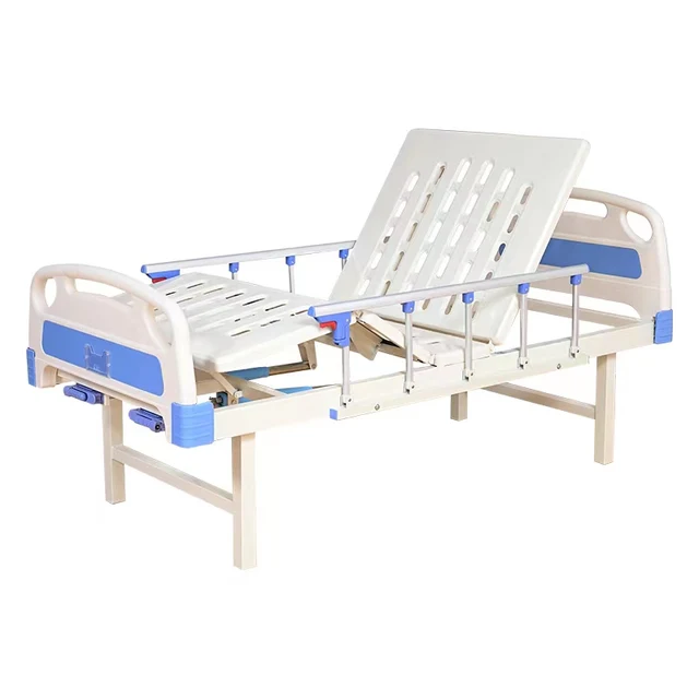 Hand  two cranks multi-function hospital medical bed with real Chinese Suppler