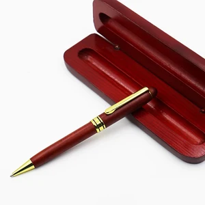 ECO Friendly Handmade Luxury Personalized Wood Ball Pen Set with Wood Box