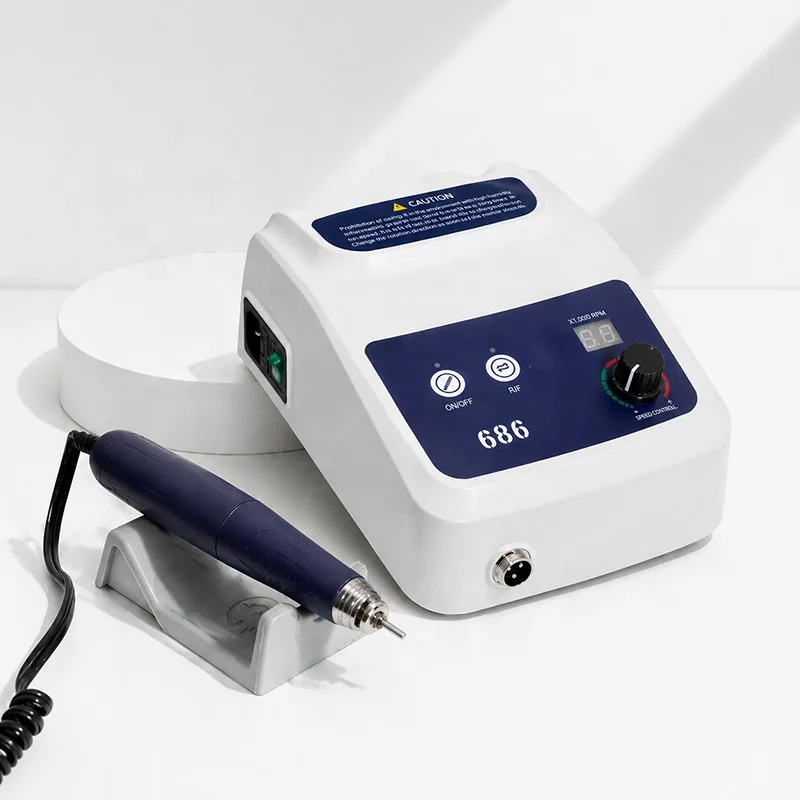 Dental Brushless Micromotor Strong Nail Drill Polishing Handpiece DIY Metal Glass Gold Carving Jewelry Engraving Machine