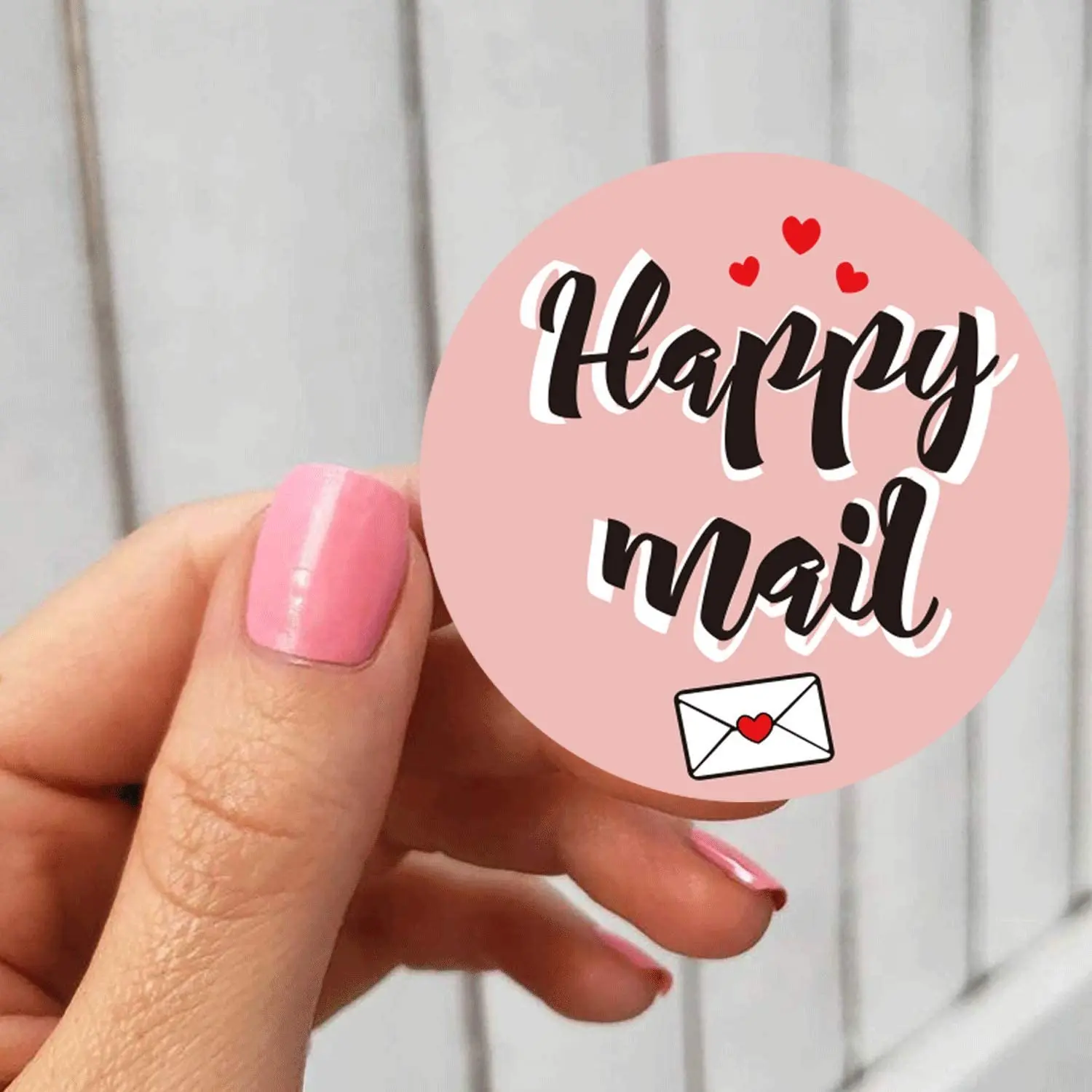 Customer Pink Happy Mail Stickers Mailing Shipping Labels Shipping Stickers For Envelopes Sealing Small Business Supplies - Buy Happy Mail Stickers ...