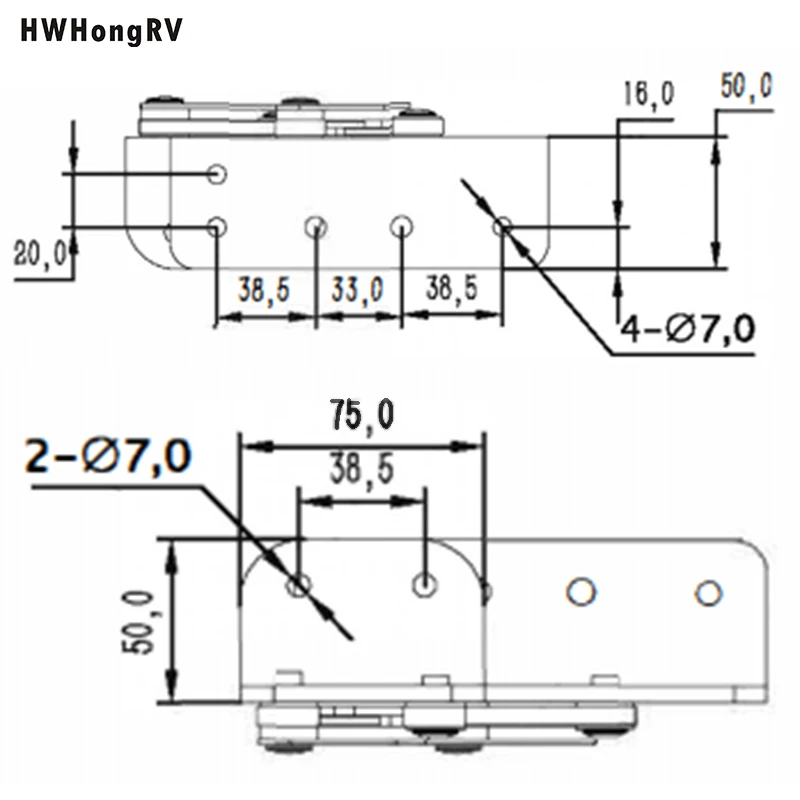 Hwhongrv Marine Boat Seat Hinge Set Aluminium Boat Seat Fold Up Hinge