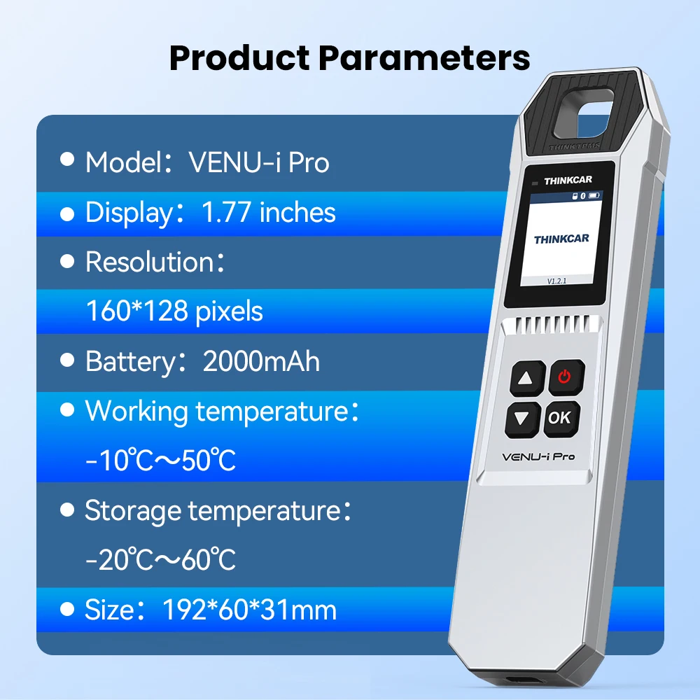Narzędzia do kontroli ciśnienia w oponach Thinkcar VENU IPRO z 2025 r. System TPMS, czytnik kodów samochodowych, narzędzia do programowania czujników, współpracujące z 689BT VO7S