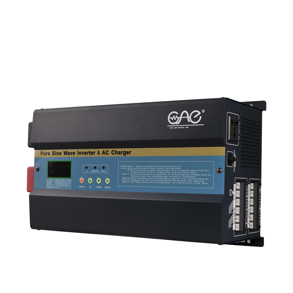 6KW 48V Inverter Inbuilt Mppt Solar Power Inverter Battery Charger with 60a MPPT Hybrid Inverter