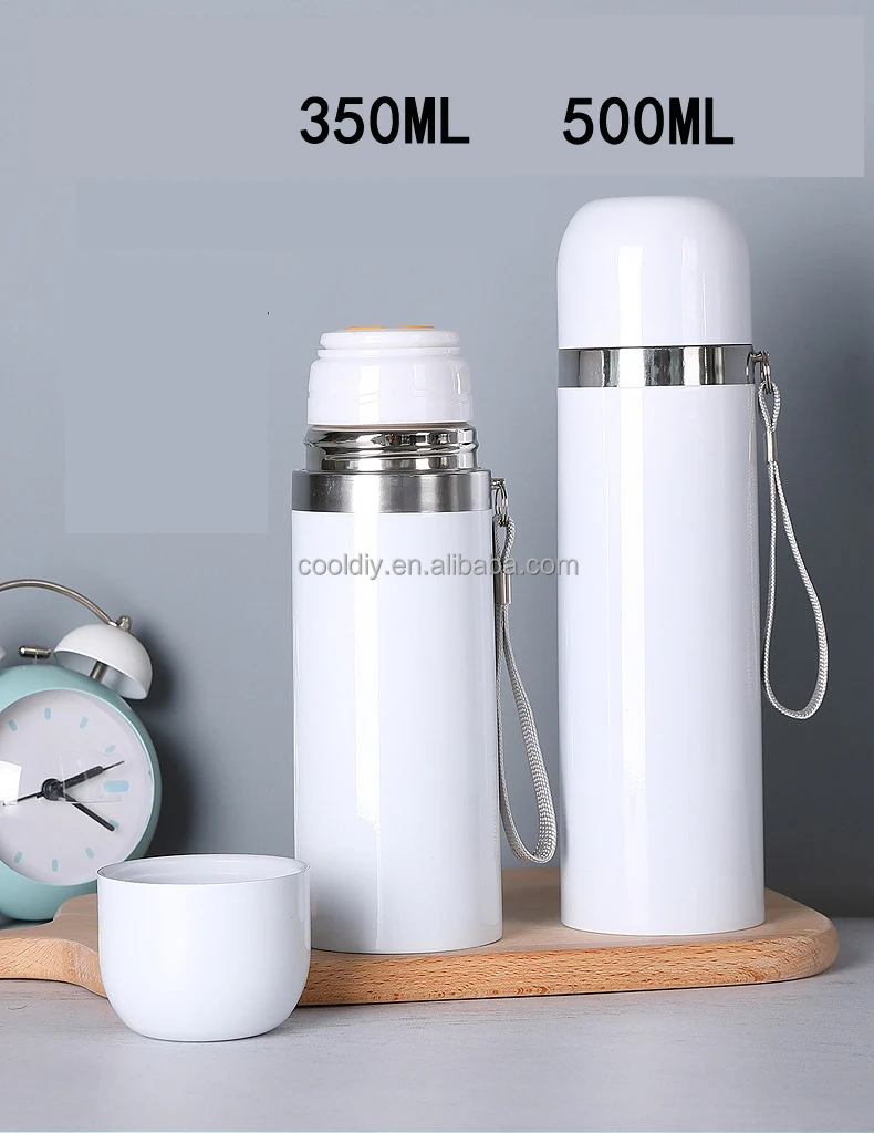 350ML Sublimation Bullet Stainless Steel Vacuum Bottle 15OZ Tumbler Water Bottle Sublimation Tumbler Cups