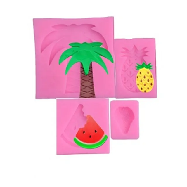 Moules A Theme Hawaien Avec Foret Tropicale Tropicale Modele En Plastique Palmier En Noix De Coco Pasteque Ananas Fraise Buy Hawaiian Tropical Foret Tropicale Theme Fondant Moules De Noix De Coco Palmier Pasteque Ananas Fraise Moules Pour