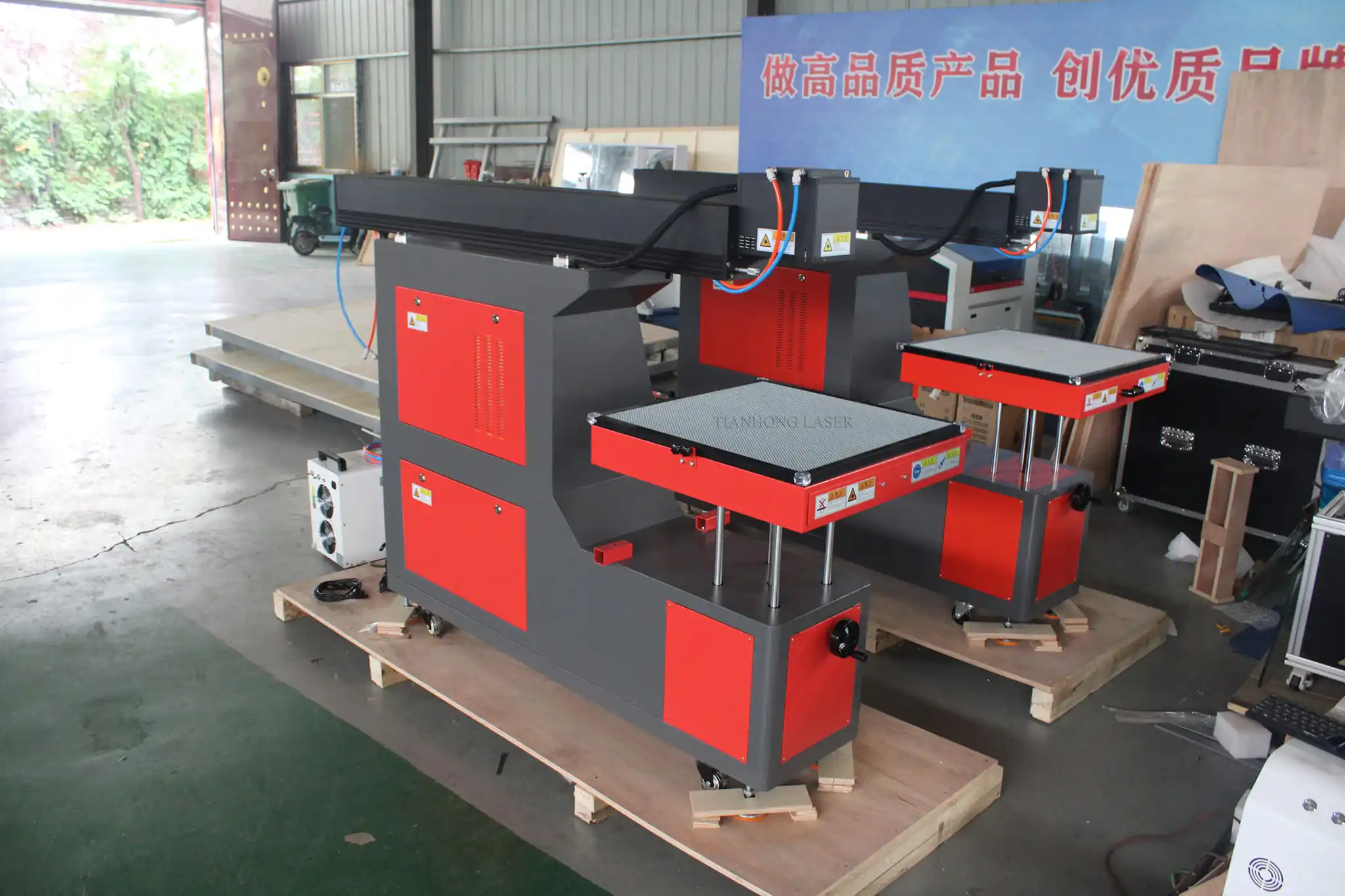 Large Format Dynamic Co2 CK Galvo Scanner Laser Marking Machine for Fabric CO2 Glass Laser Type 3D Textile Jeans Leather Acrylic