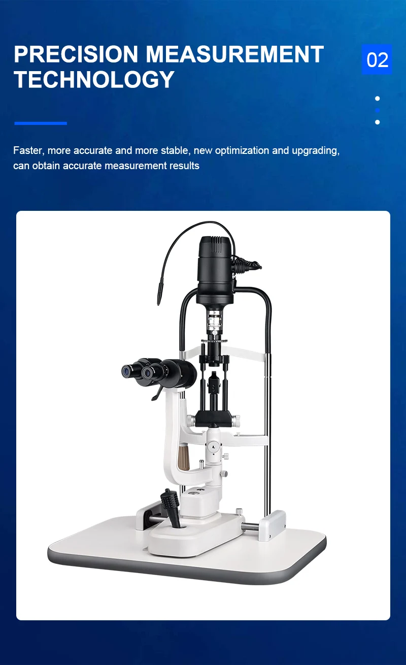 5 Steps By Drum Rotation Microscope BY-5 Galilean Stereoscopic Microscope With Led Illumination Optical Biomicroscope Slit Lamp