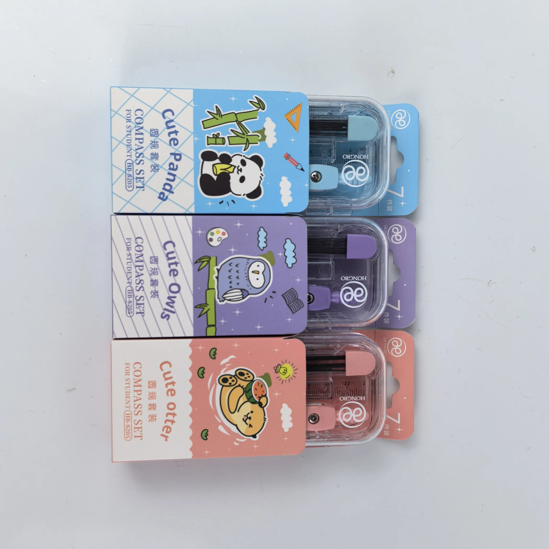 Набор комбинационных линейок для компаса с милыми животными необходимый инструмент рисования студенческих экзаменов набор из восьми предметов высокая Эстетическая ценность