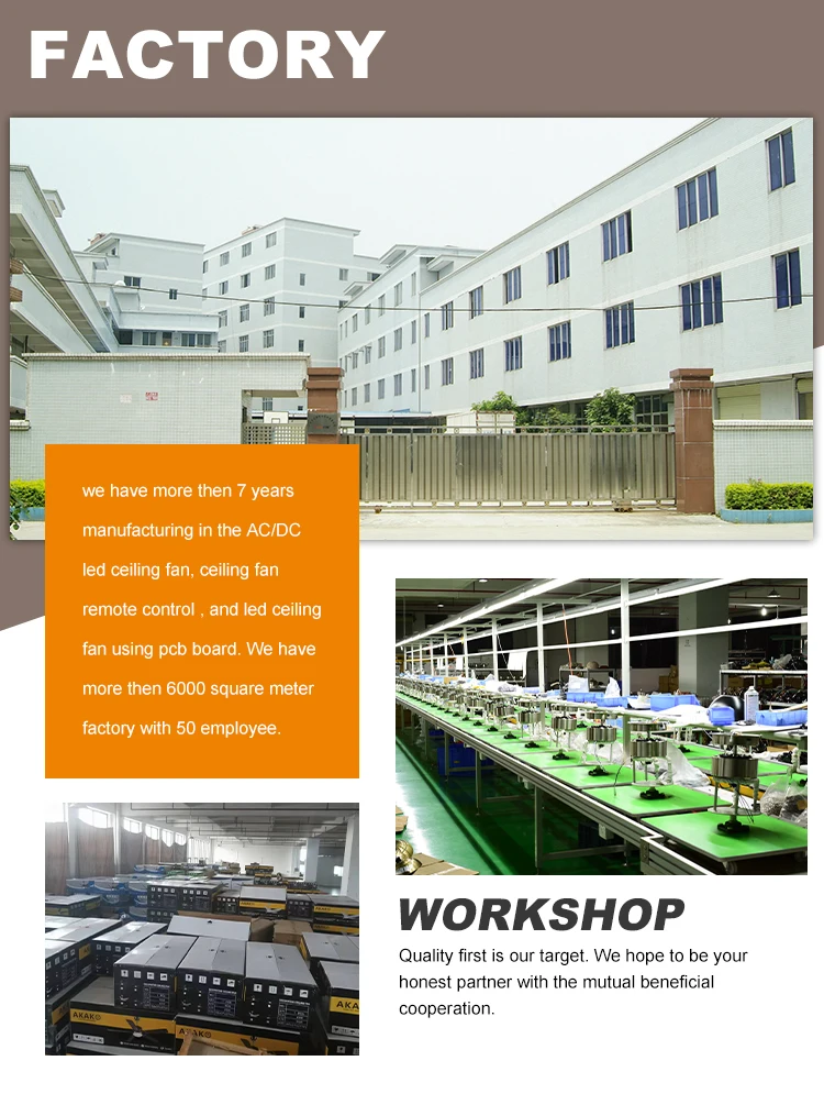 High Quality Remote Control 52 Inch 5 Blades Six Wind Speeds Adjustable Lobby Ceiling Fan