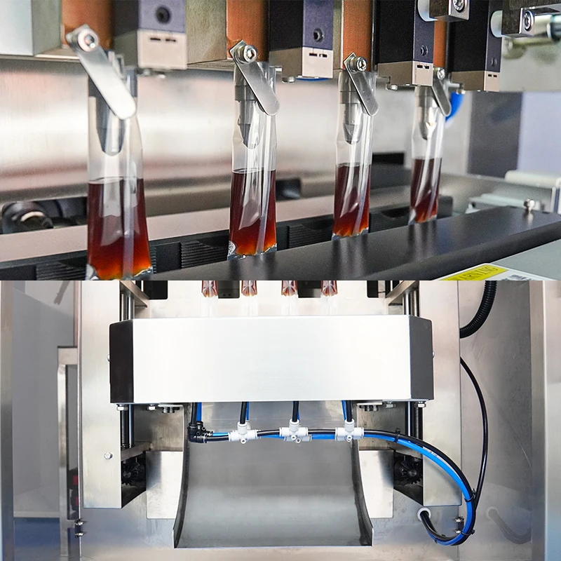 Vertical  Fruit Juice Stick Packing Machine Small Sachets Bag Perfume Cosmetic Oil Water Honey Liquid Sachet Packing Machine