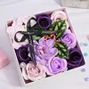 Caja Cuadrada Pequeña Rosa (Morada)