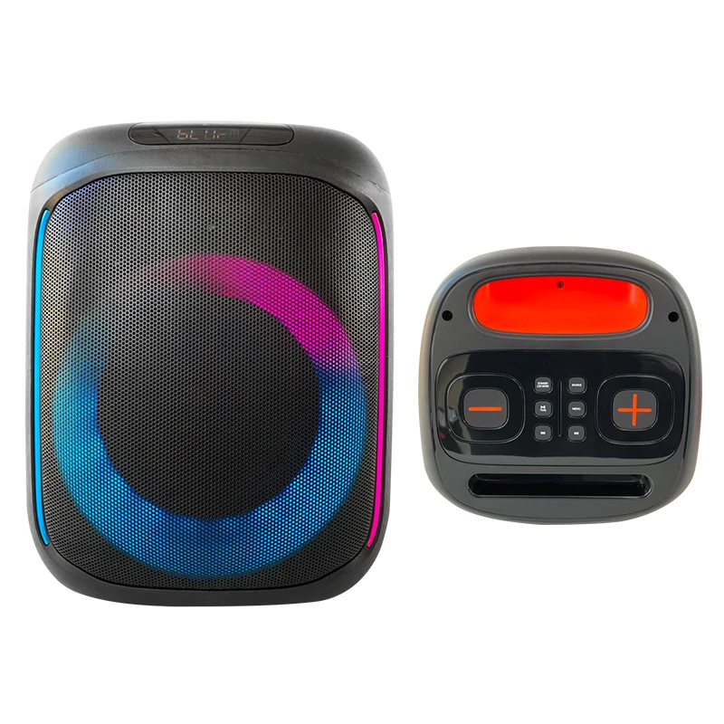 Small Size Big Power Strong Heavy Deep Bass Party Speaker Karaoke Portable Bluetooth Indoor Outdoor Activities Meeting School