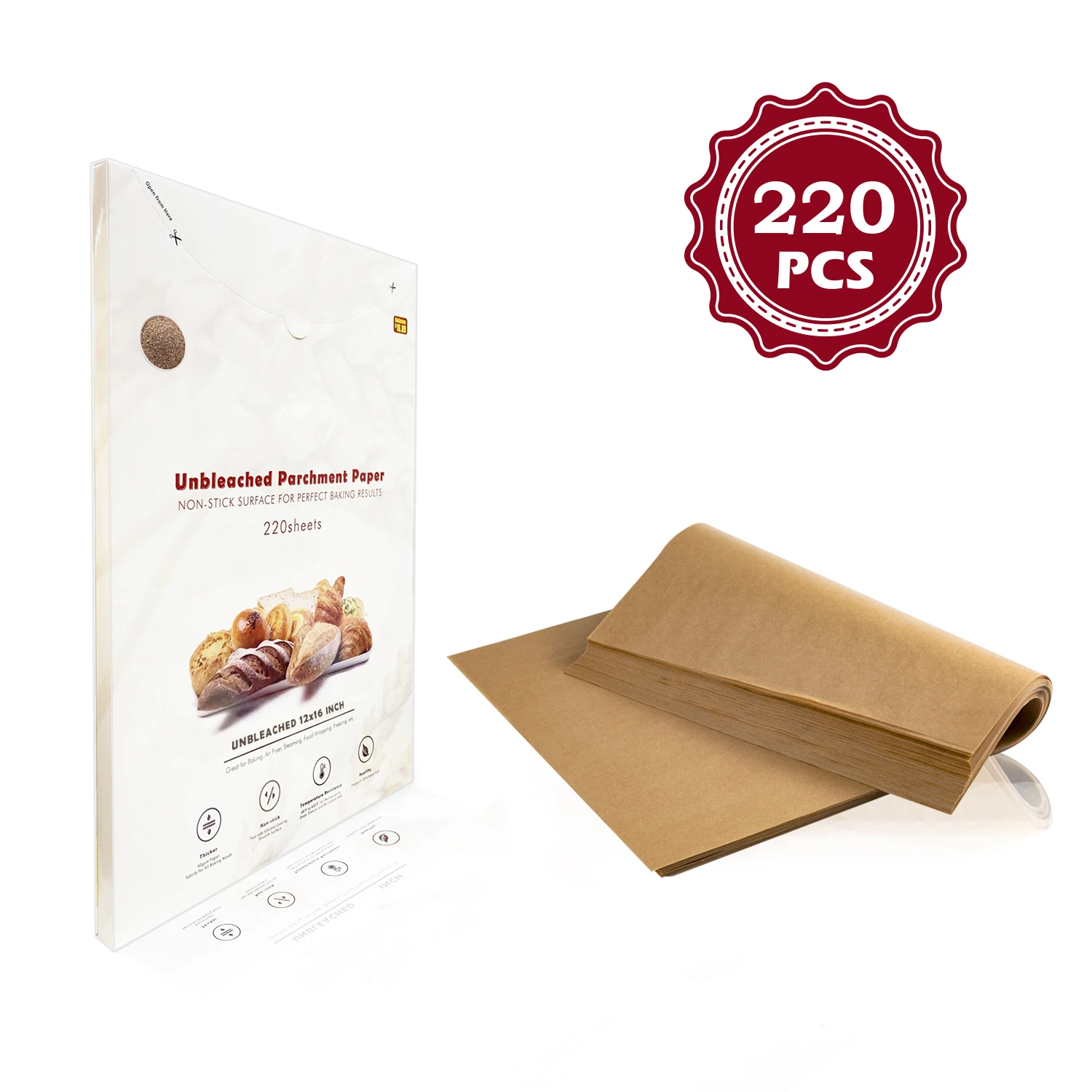 Unbleached Parchment Paper Rolls