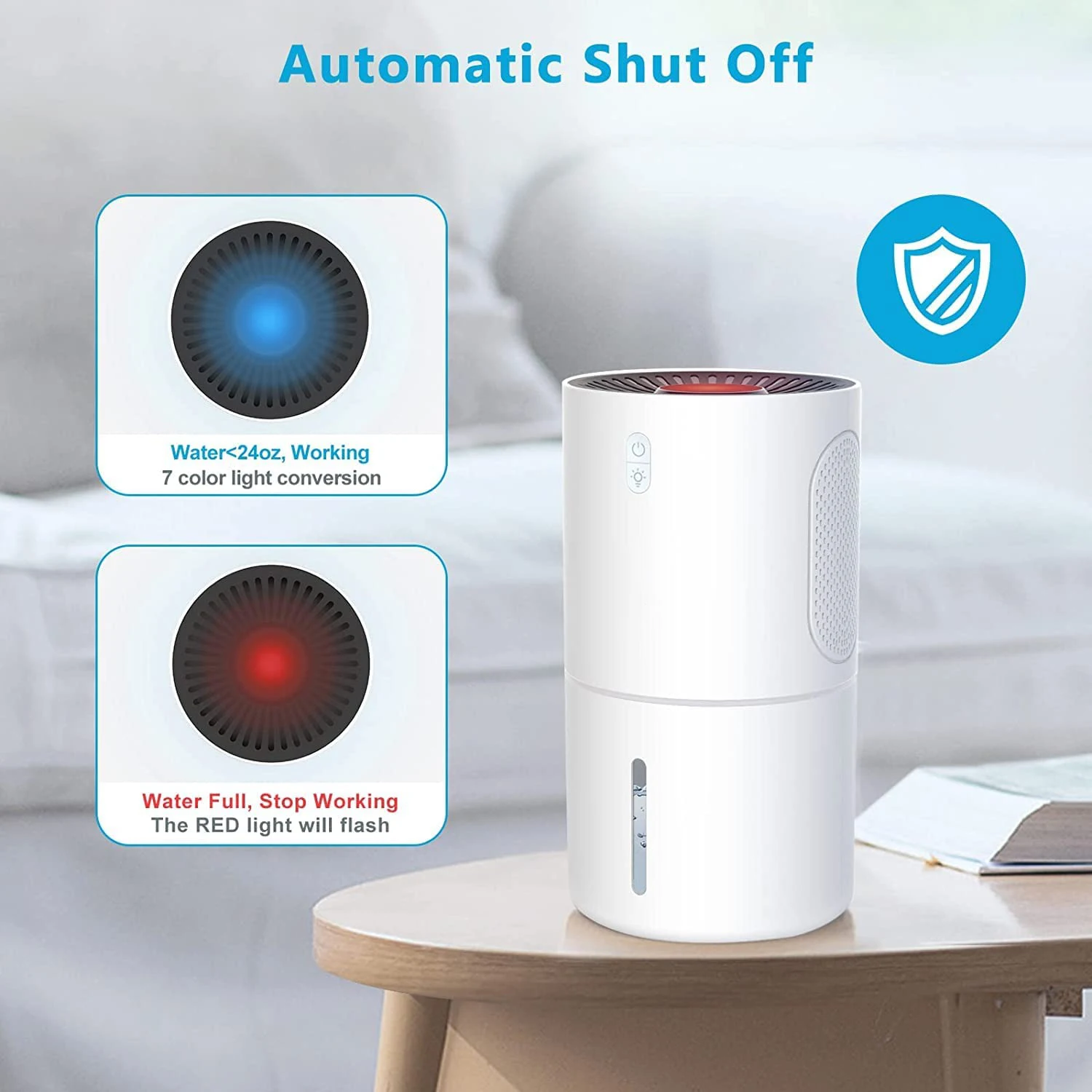 Smart 500Ml 800ML Home Portable External Drain Connect Greenhouse Small Mini Wardrobe Dehumidifier and Air Purifier
