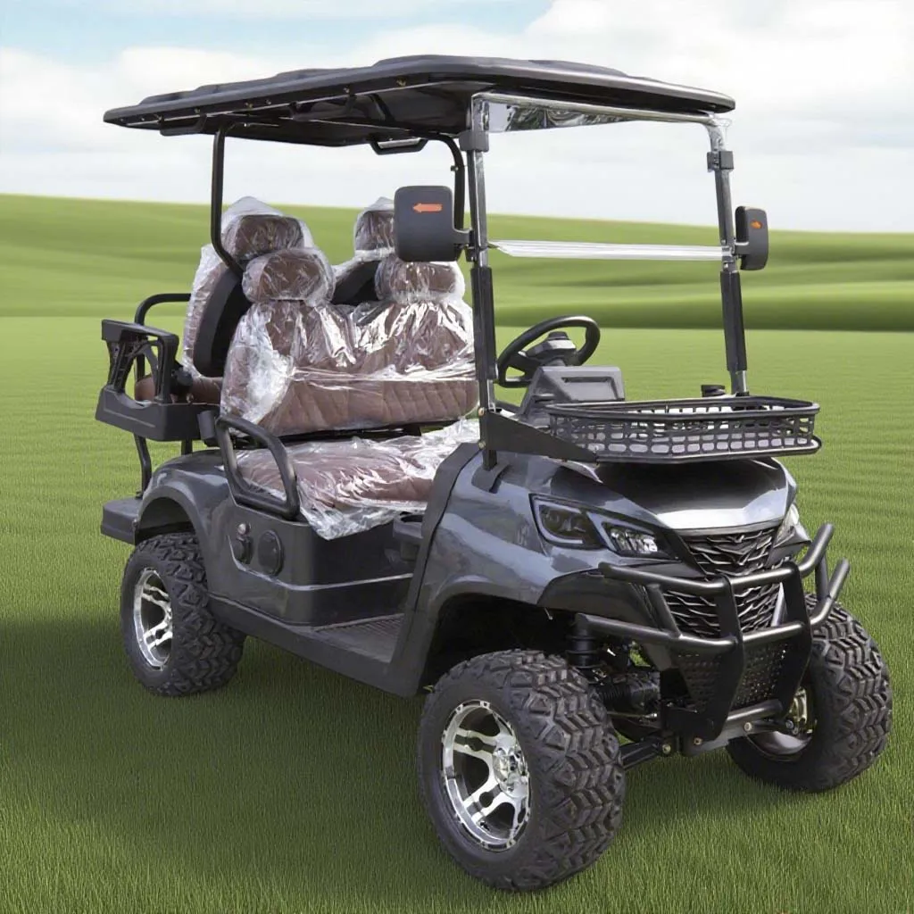 4-seater Electric Golf Cart - Club Car Steel Plastic 60v Battery