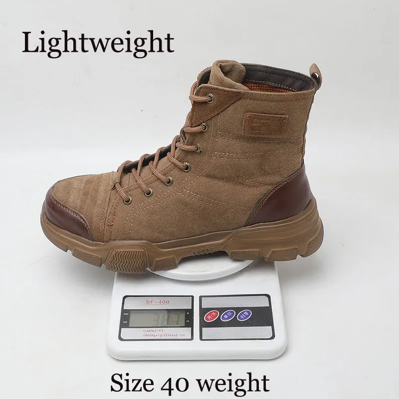 AMAWEI Steel Toe Boots - Safe and Lightweight Work Boots display picture 1
