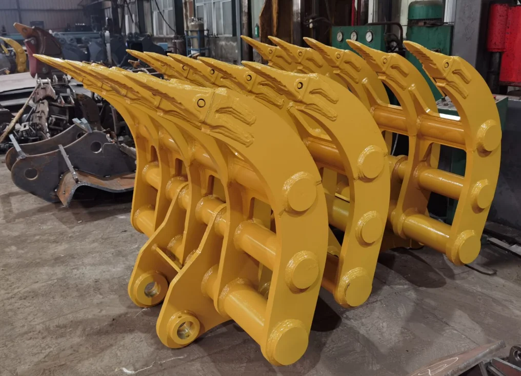 1000mm- 2400mm Excavator Root Rake 1-80T Root Rake For Mini Excavator