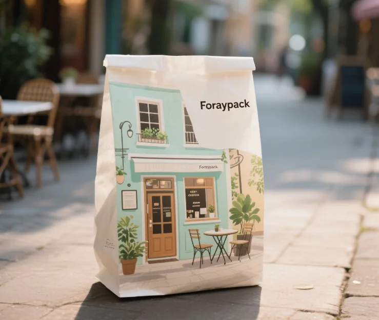 Polyester Film Printed Bag Custom Bracket Zipper Plastic Aluminum Black Candy Bag