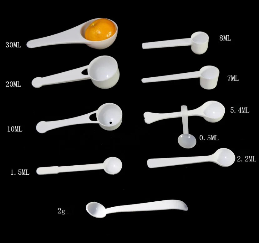 0.15 gram Small Measure Spoons 150mg Micro Spoon 0.3ML Plastic Measuring  Scoop 0.15g Scoops 