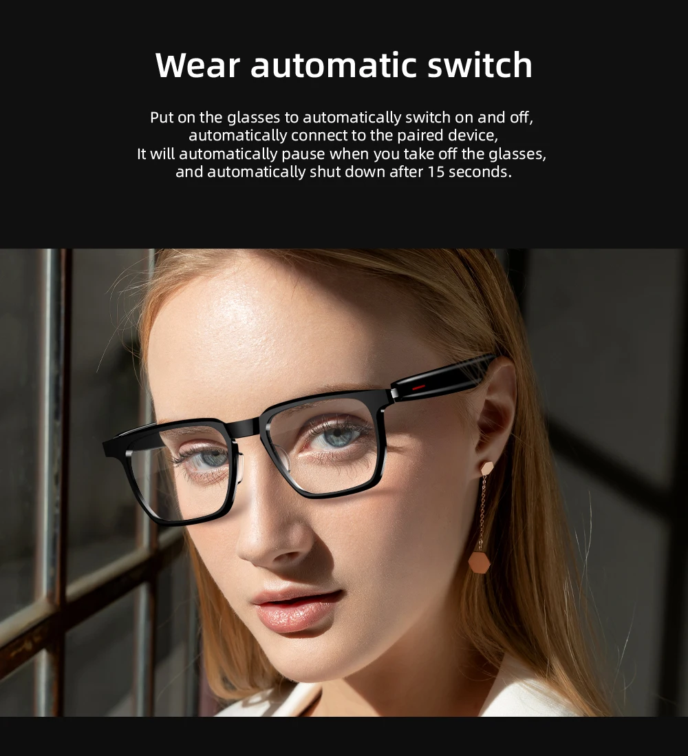 Gift Smart Glasses Smart Eye Glass For Games,Driving,Outdoor Travel,And