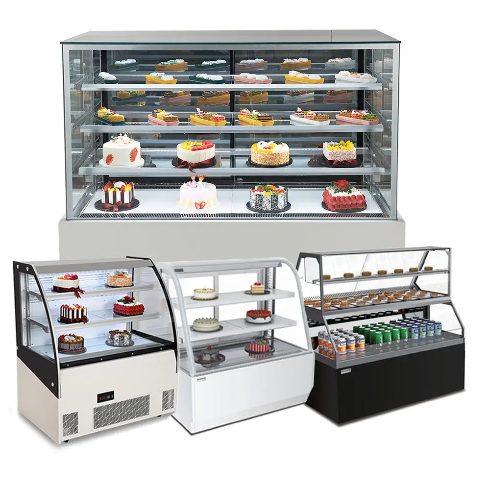 Bakery Cake Display showcase Fridge Refrigerated Table Cake Chiller Cabinet Freezer Display Refrigerator Cake Display Case