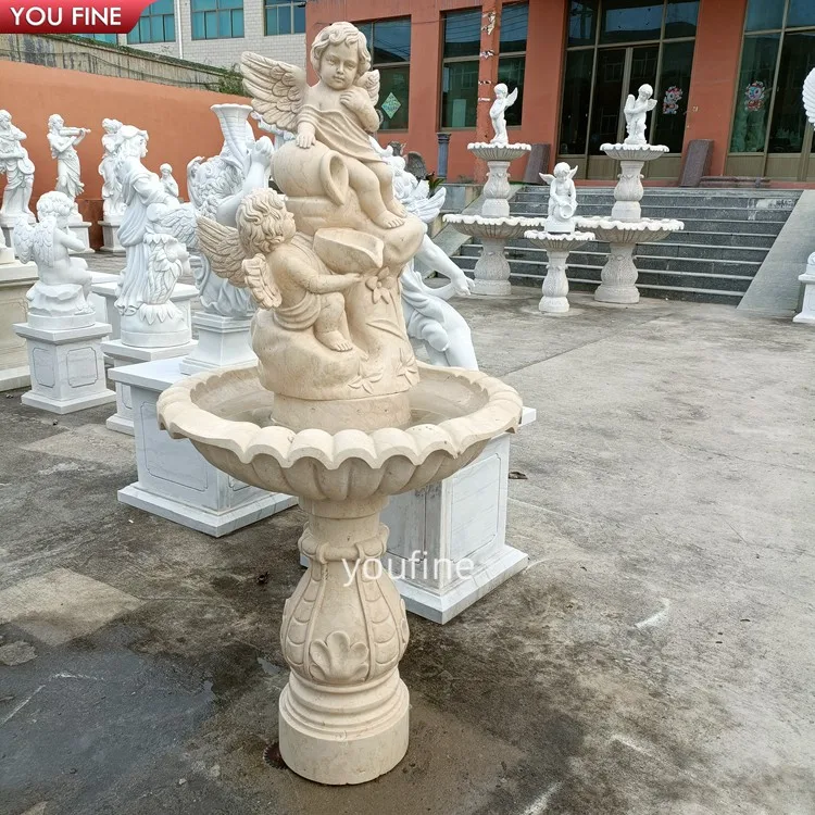 Hand Carved Stone Boy Statue Peeing Boy Water Fountain