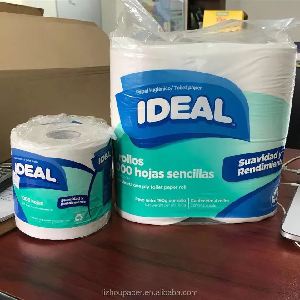 China Made Eco-Friendly Biodegradable Soft White Toilet Paper for Certified Bathroom Use