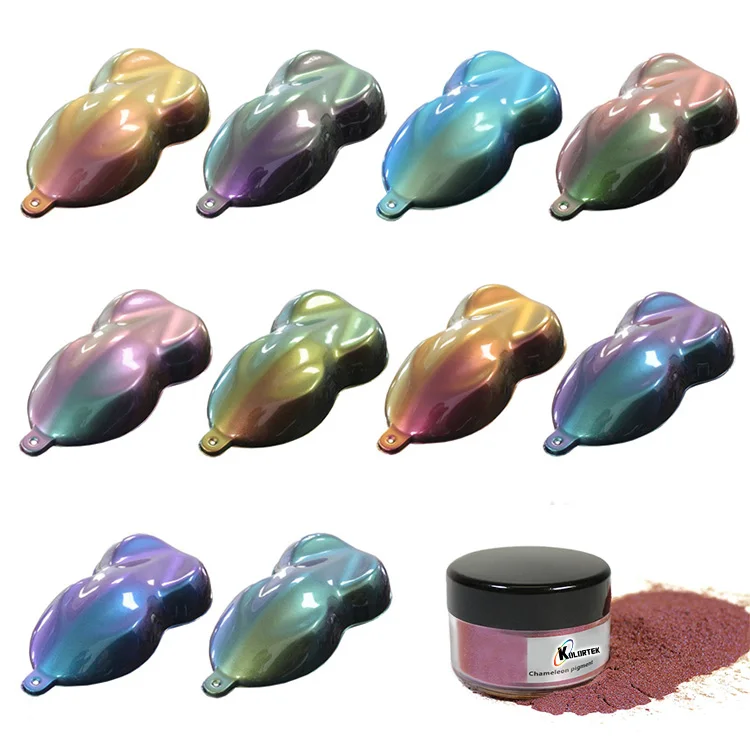 Kolortek Duochrome Car Paint Pigment Chameleon Pigment For Auto Paint