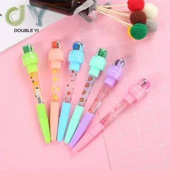  IMOCKA Magic Blowing Ballpoint Pen for Kids, 5 In1  Multifunctional Cartoon Seal Bubble Ballpoint Pen, Magic Bubble Stamp  Ballpoint Pen (B) : Office Products
