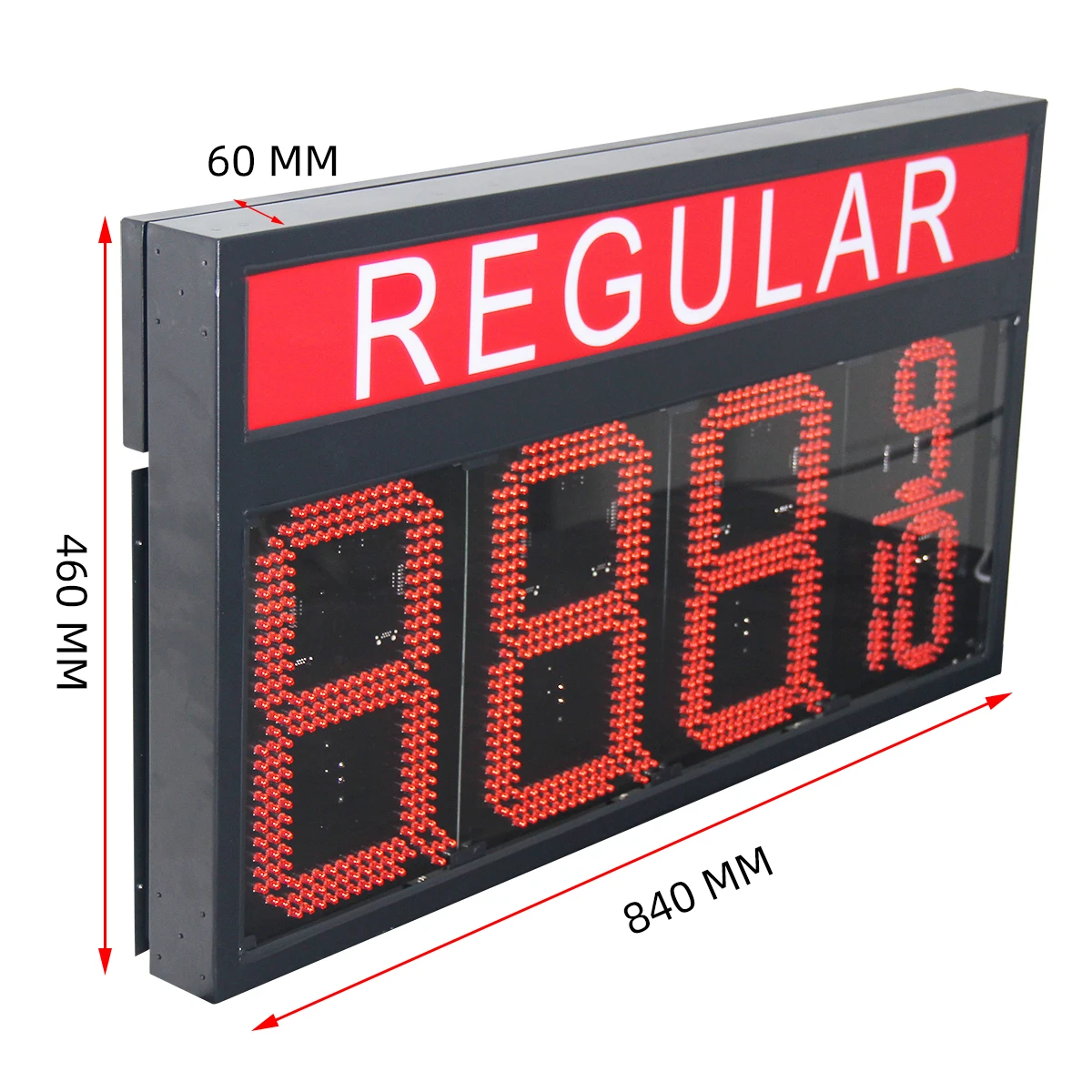 10inch Red 8889/10 LED Price Display Format RF LCD Remote Controller Monolith Gas Station LED Price Display