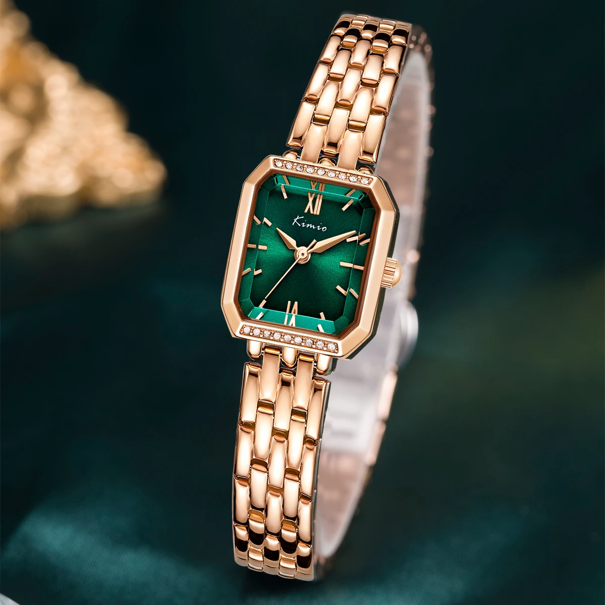 Luxury Band Alloy Watch Ladies Custom logo Watches Women Gold Wrist Watches
