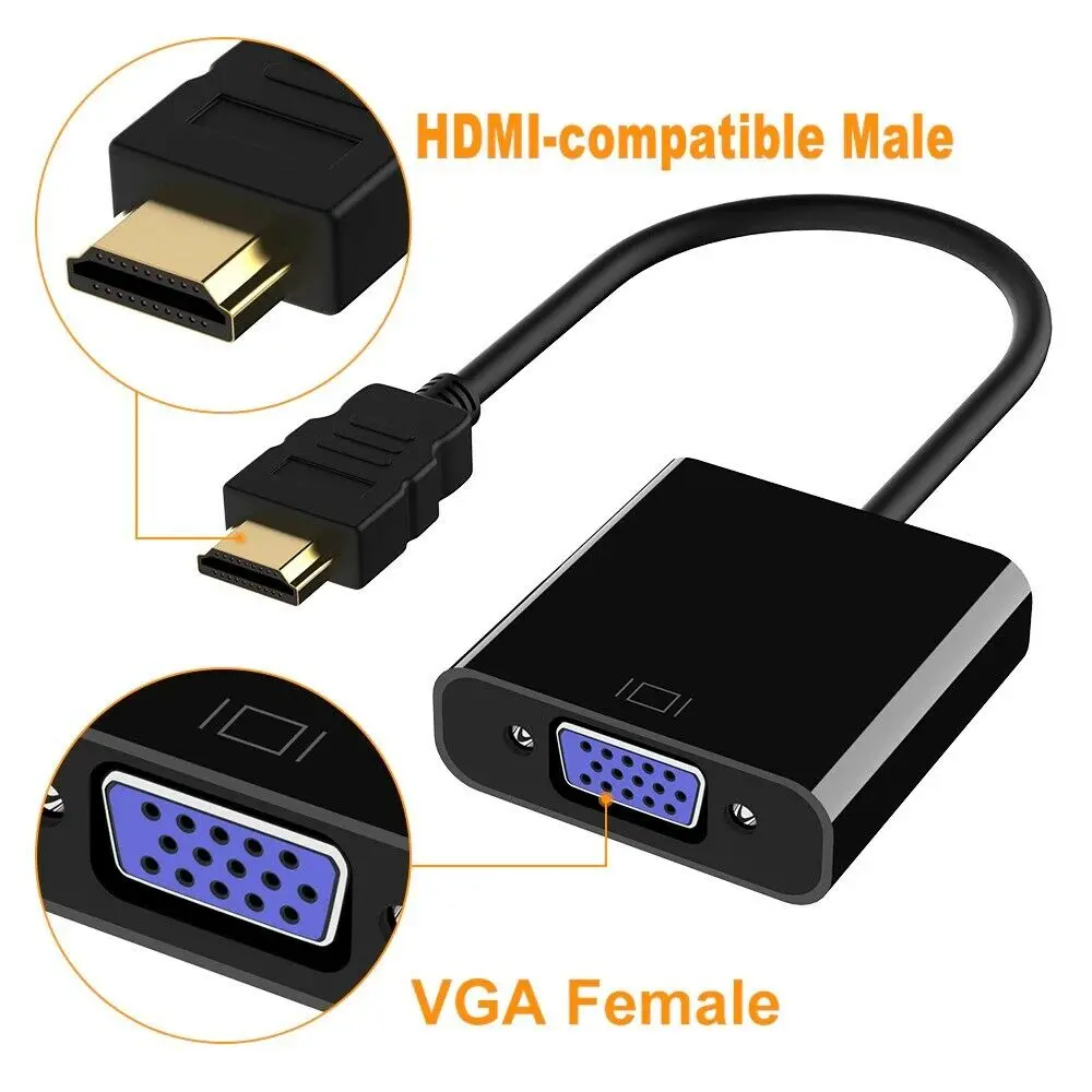 Adattatore Vga Maschio Hdmi Femmina