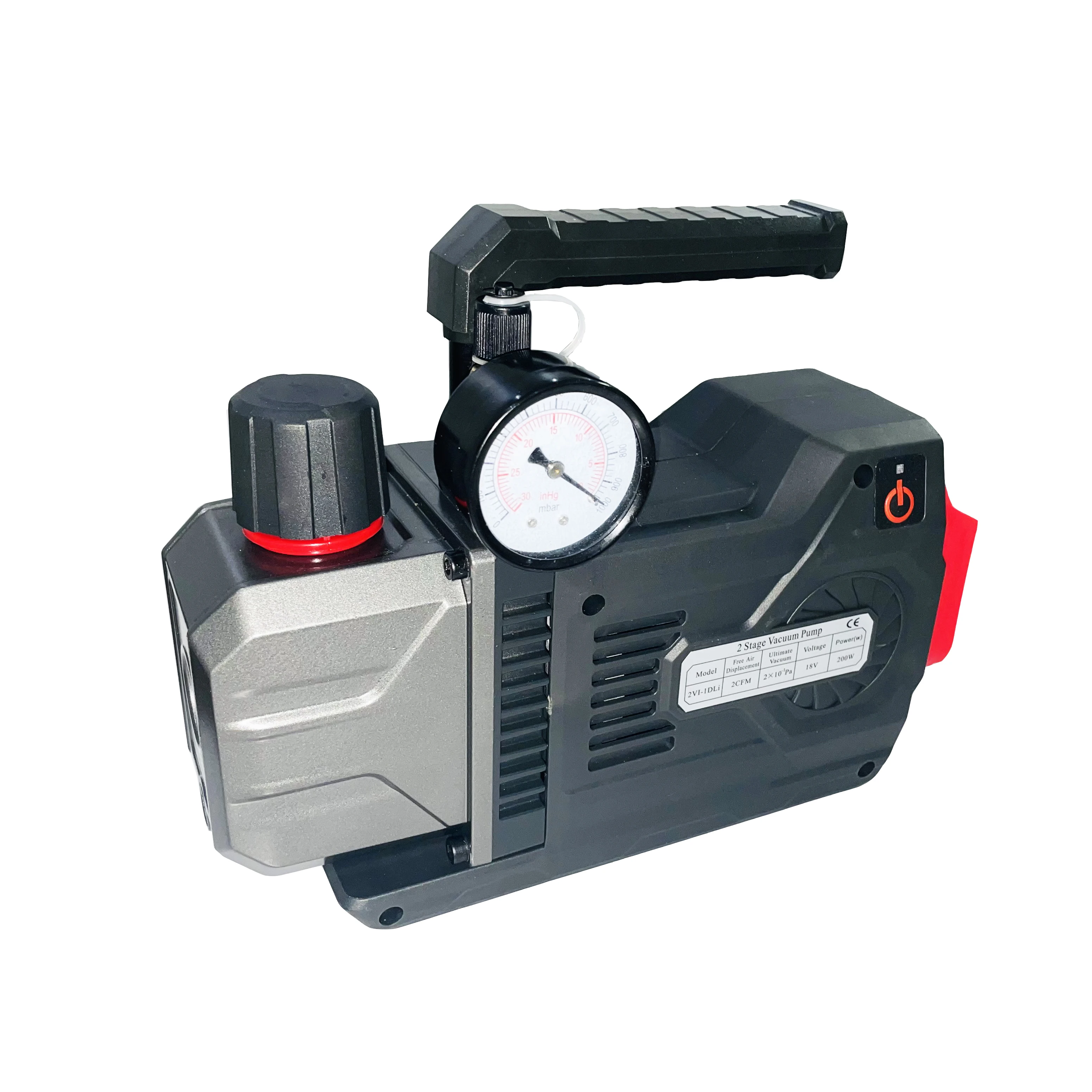 Dc Cordless Liion Battery Powered Vacuum Pump With Vacuum Gauge 18v