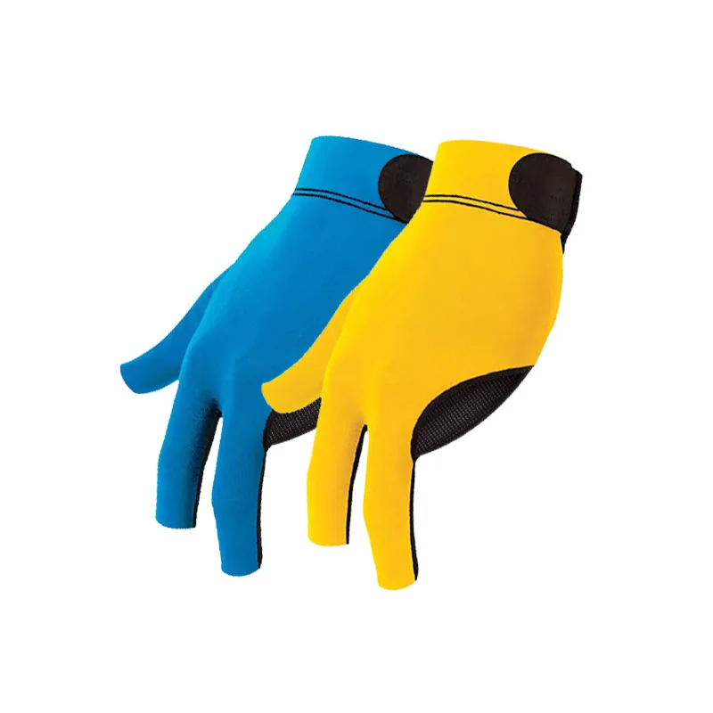 Wholesale Custom Logo Billiards Gloves Nonslip 3 Fingers Pool Table