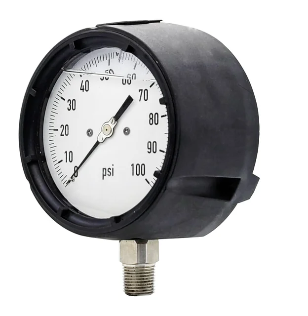 Industrial Air  Tube hydraulic Pressure Gauge with RoHS stainless steel pressure gauge