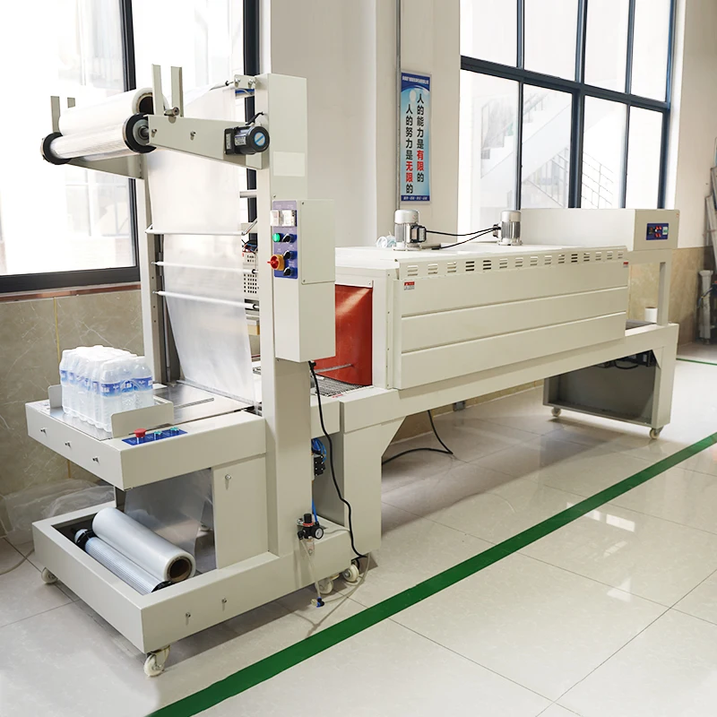 Semi Automatic Cuff Type Mineral Water Bottle Cutting Sealing Shrink Packing Machine Heat Shrink Packaging Machine