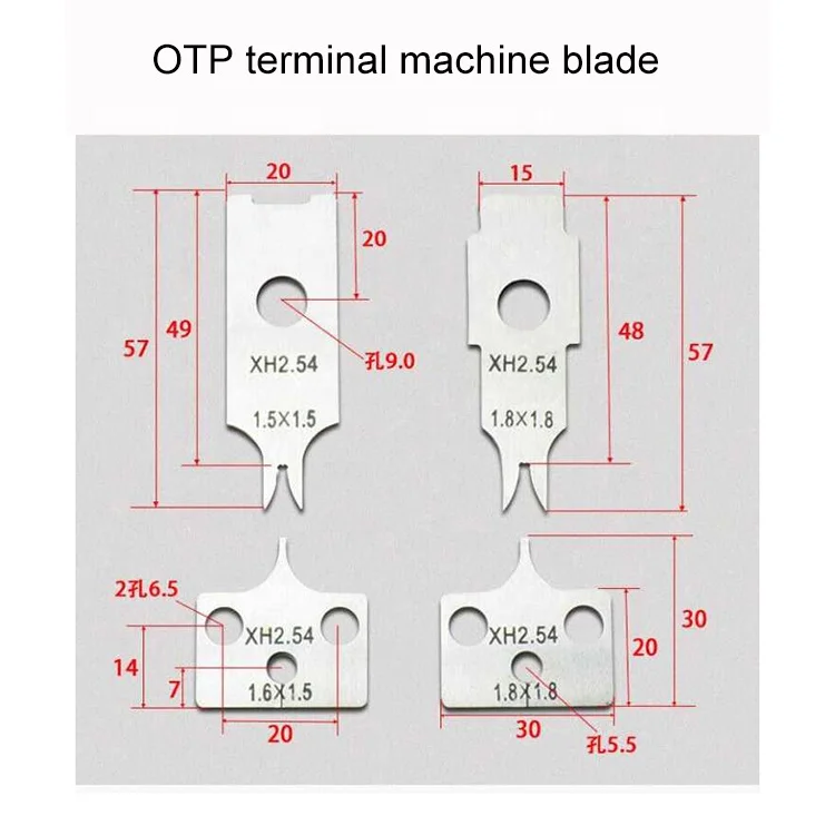 Termination Crimping Tools for Different Terminals OTP Crimping Machine Knife Crimper Blades