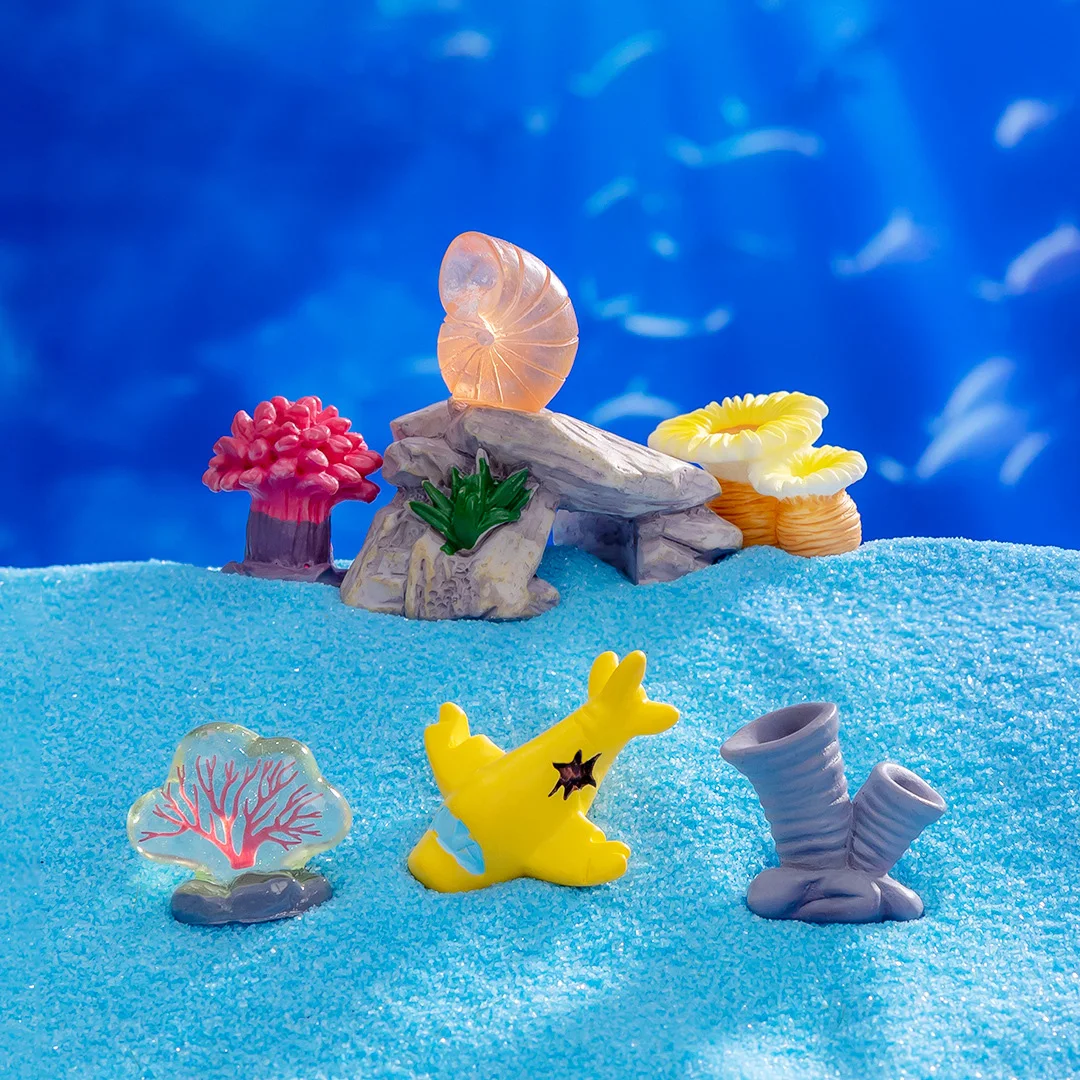 YeoNational&Toys Pack De 78 Figurines Mini Animaux Marins. Jouets Créatures De La Mer En Plastique Par.Cadeau Et Récompense, Jeu D'Apprentissage D' Animaux Sous-Marins Pour Garçons, Filles, Enfants