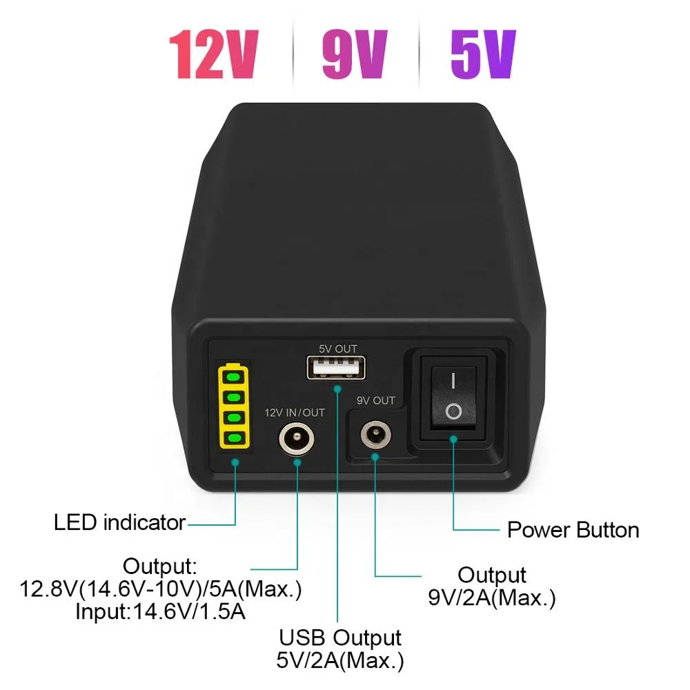 Deep Cycle Rechargeable Lifepo4 Battery 83.2Wh Lithium Ion 2000+ Cycle Batterie 12.8V 6500mAh Portable CPAP Battery