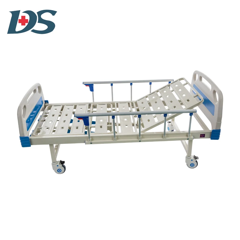 Nursing Medical Patient Bed Multi Function Two Crank Manual Hospital Bed