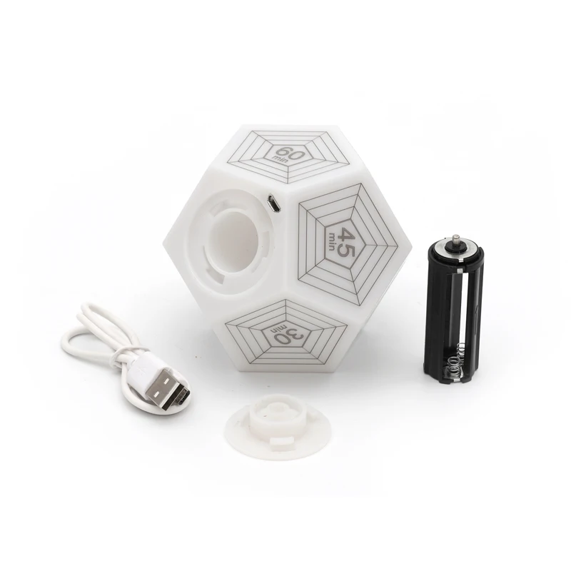 NEW Arrival Smart Magic Dodecahedron 9 Colors Kitchen Digital Countdown Display Night Light Timer