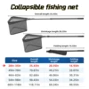 Portable Folding Landing Net Black 0.9m